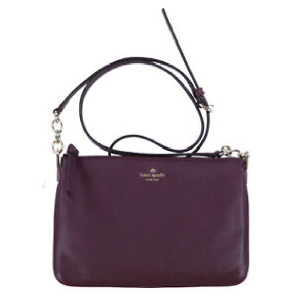 Kate Spade BRAND NEW Purple Leather Crossbody Bag - Picture 5 of 6